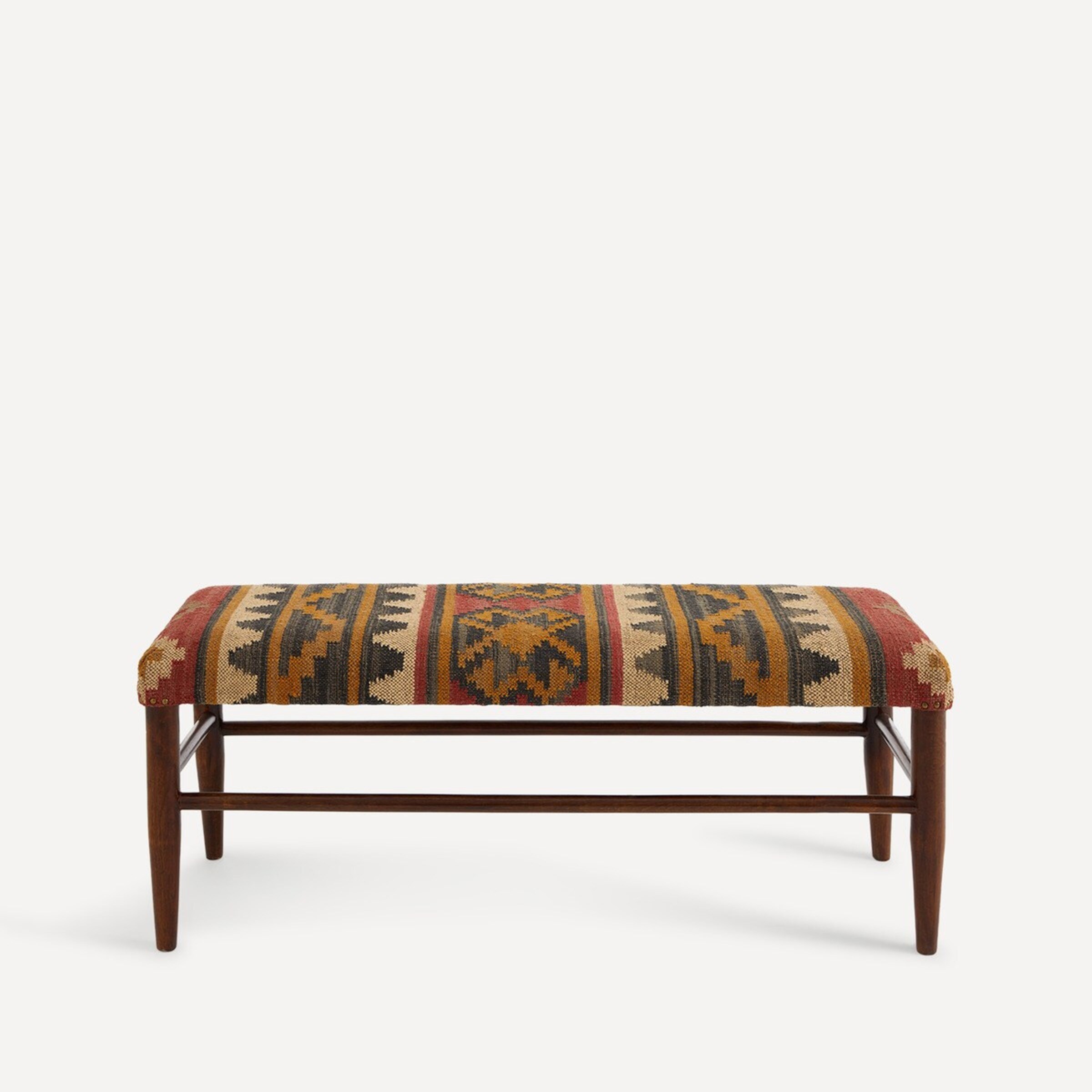 Banco de Madeira de Mangueira Noida Multicolor-2