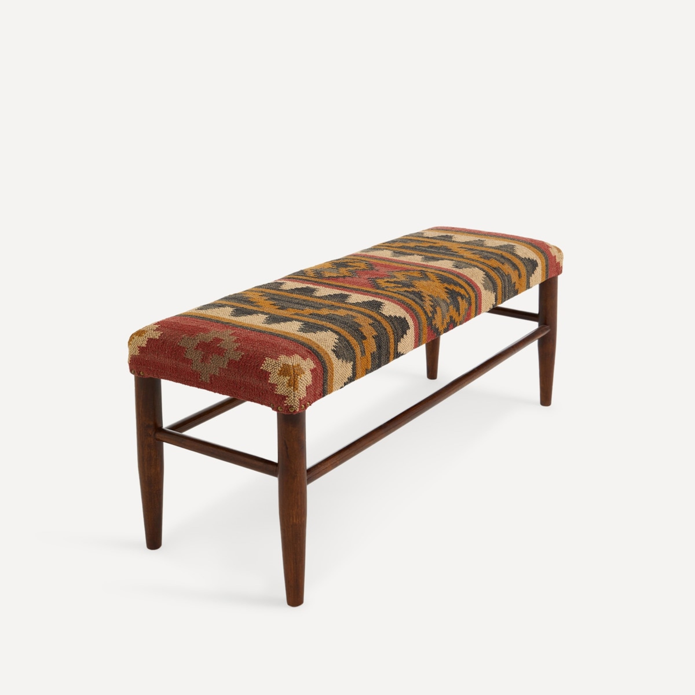 Banco de Madeira de Mangueira Noida Multicolor-1