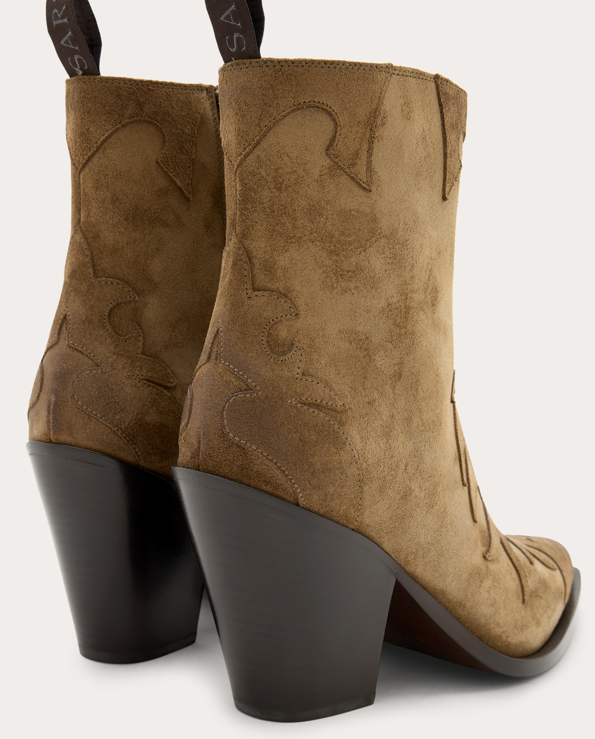 Botins de Camurça Taupe-3