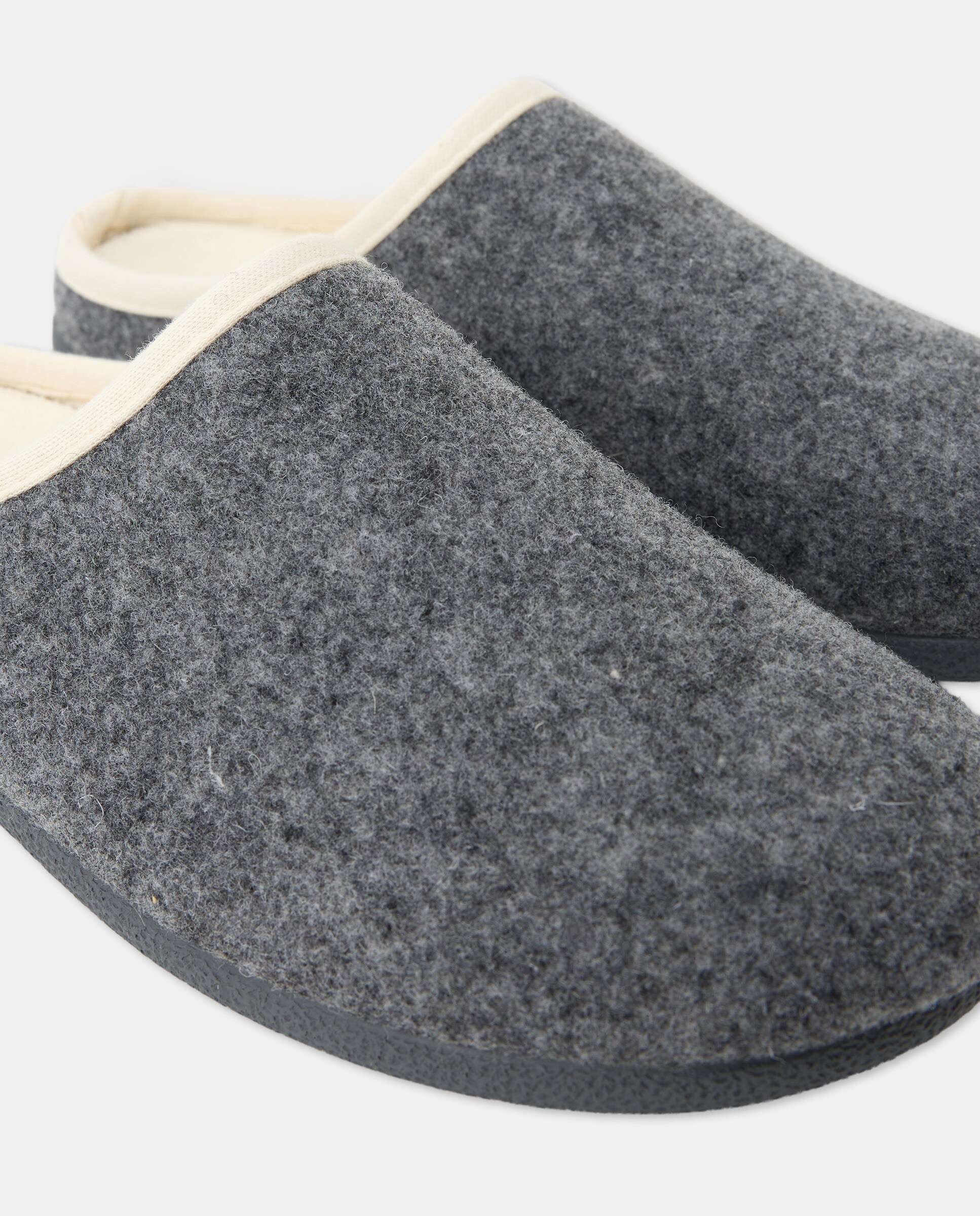 Zueco de mujer fieltro "HECHO EN ESPAÑA" 820 Gris medio-5