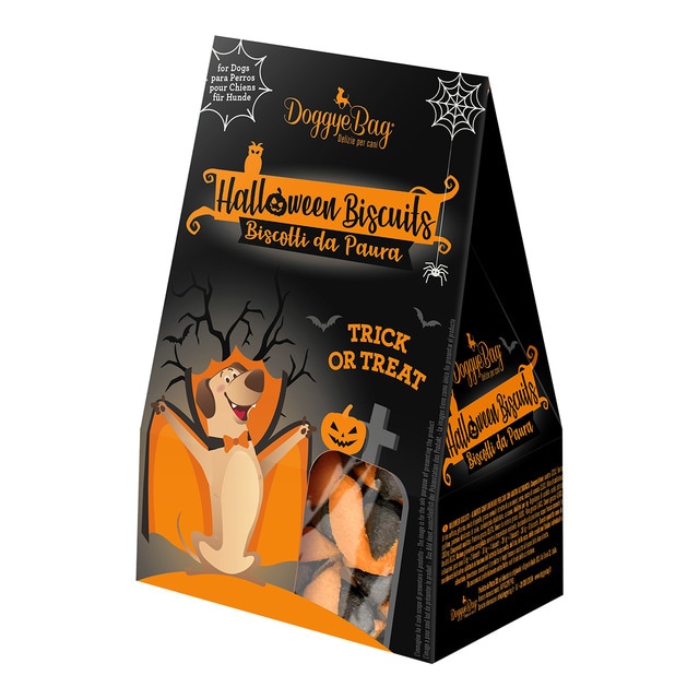 Imagen 0 de Snack para perros adultos Doggyebag galletas bicolor Halloween 90 g