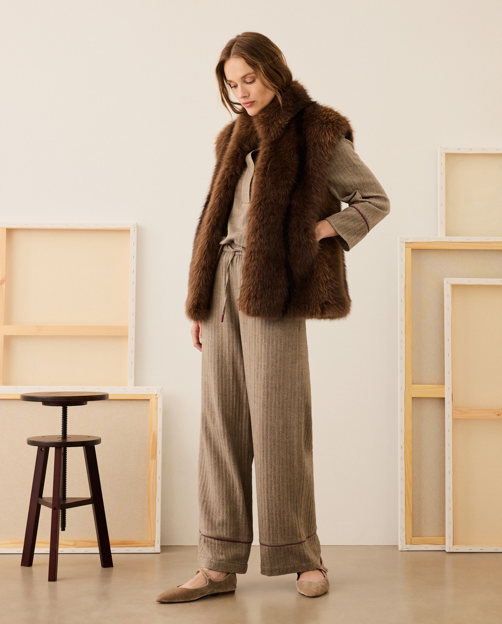 Colete em Pelo Sintético 2