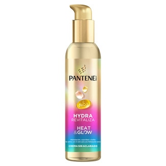 crema acondicionadora Heat & Glow sin aclarado se activa con el calor dosificador 135 ml - Pantene Pro-v