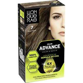 tinte Color Advance rubio medio nº 7 caja 1 unidad coloración permanente - Llongueras