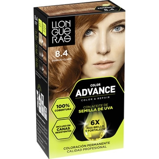 tinte Color Advance cobrizo claro nº 8.4 caja 1 unidad coloración permanente - Llongueras