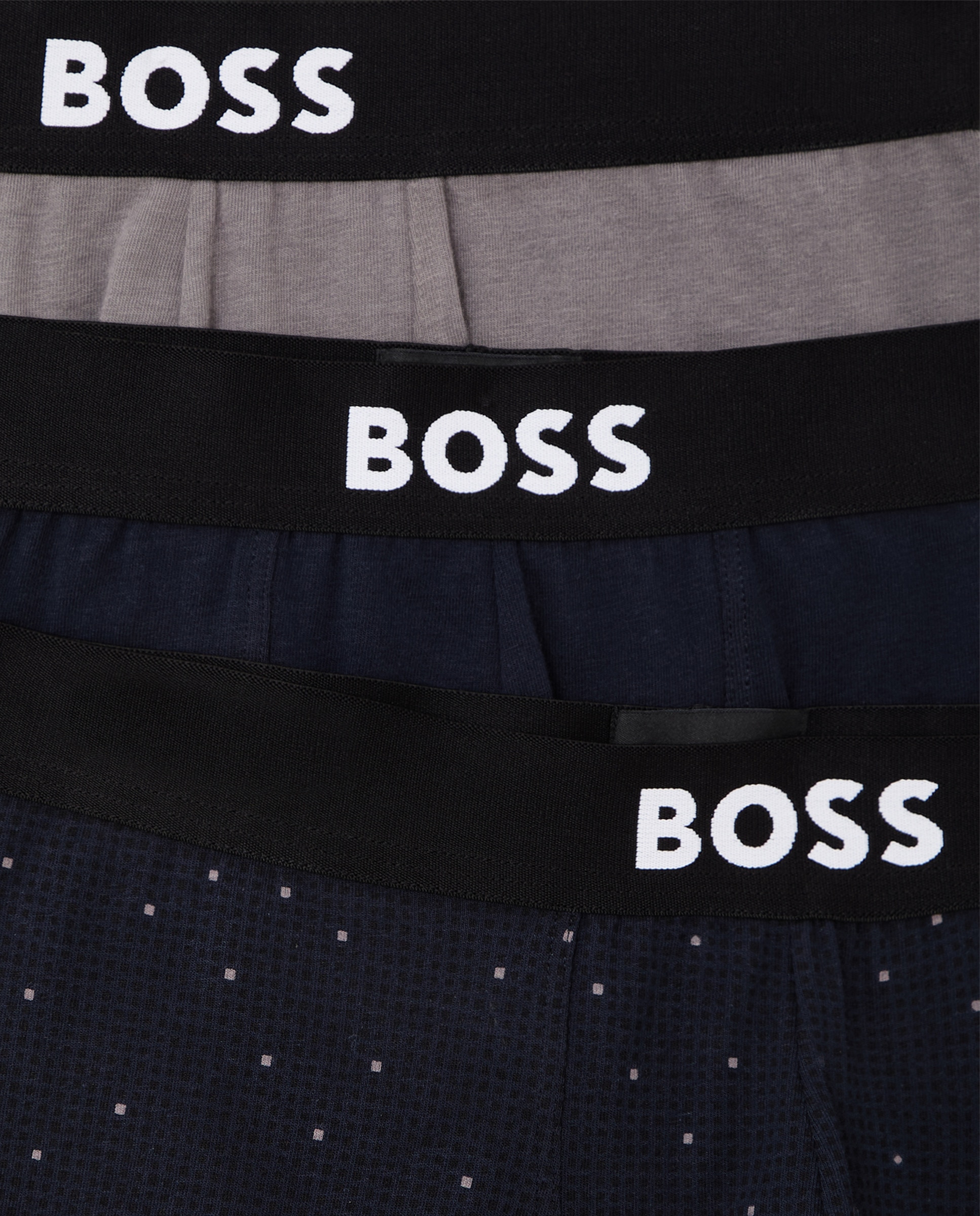 Pack de Três Boxers Compridos de Algodão Multicolor-3