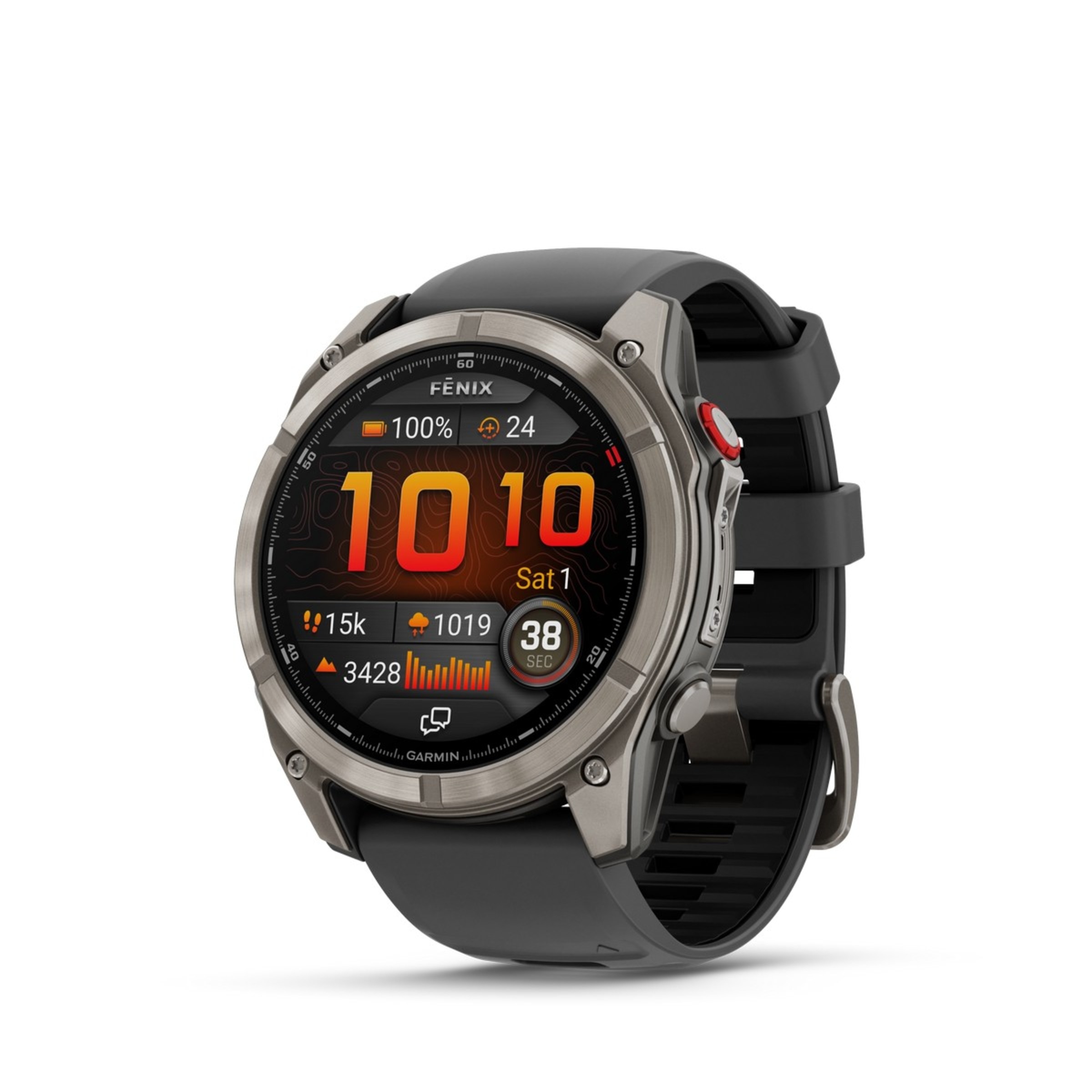 Smartwatch Garmin Fénix 8 Pro, 51 mm, Multidesporto Premium com GPS e Tecnologia Inreach Titânio Preto-1