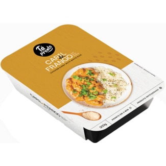 Caril de Frango com Arroz Branco unidade 300 g - Tá Pronto