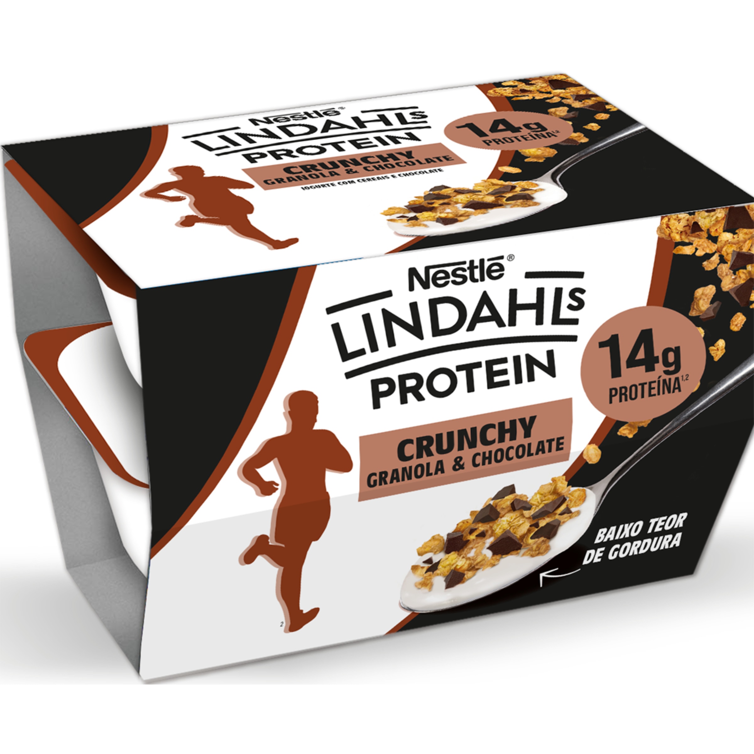 Iogurte Proteína Granola e Chocolate Pack 2 unidades embalagem 127 g