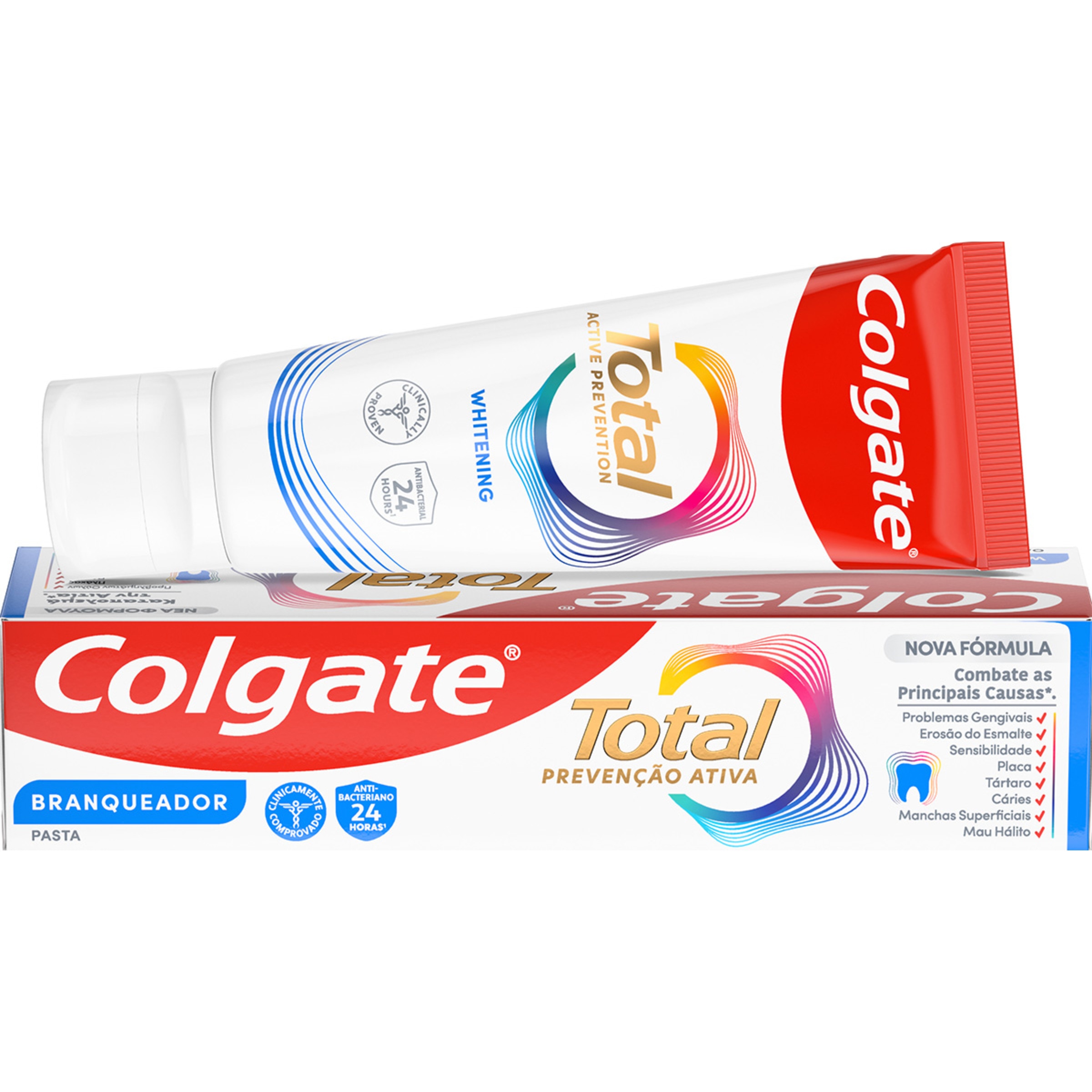 Pasta de Dentes Total Branqueador embalagem 75 ml