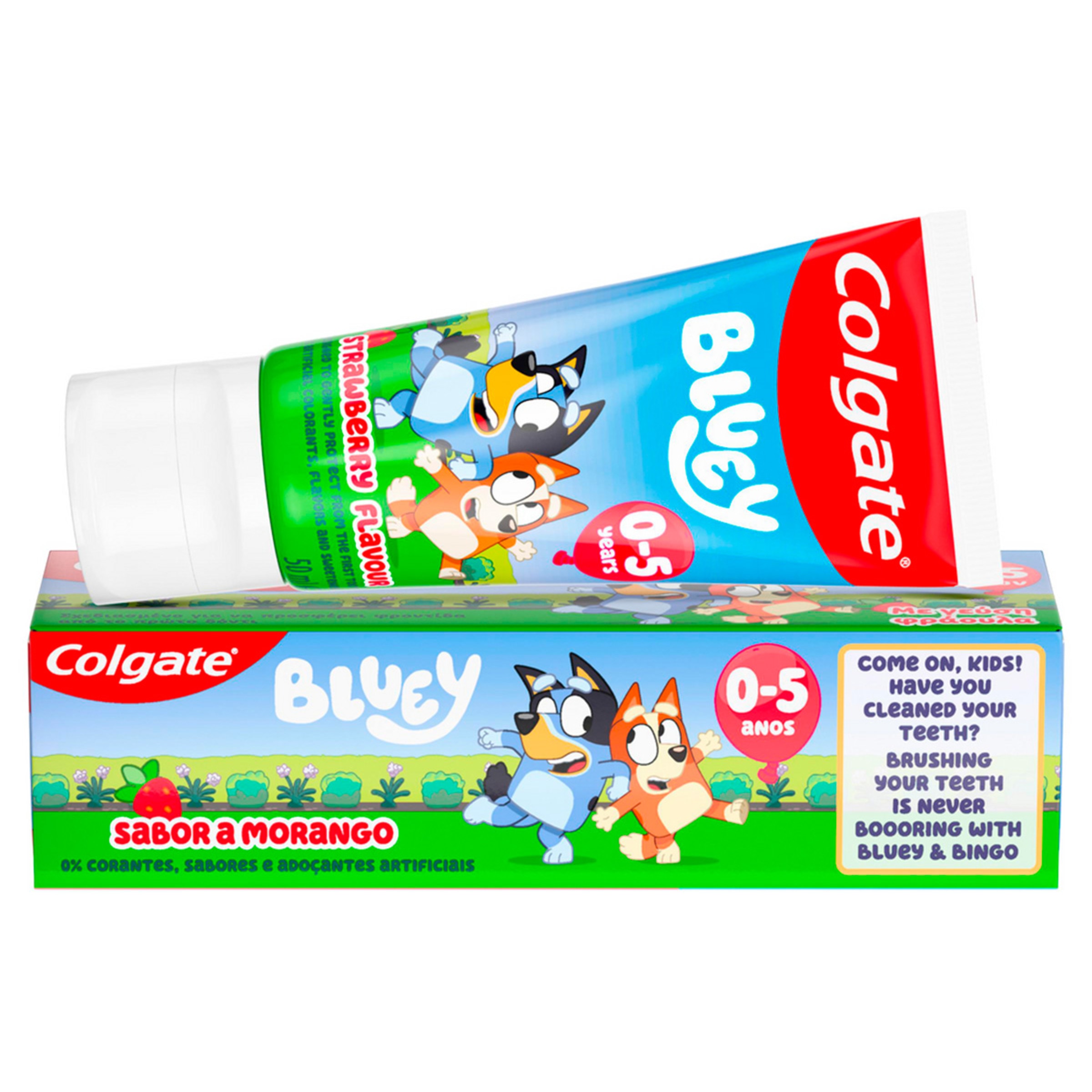 Pasta de Dentes Criança 0-5 anos Morango embalagem 50 ml