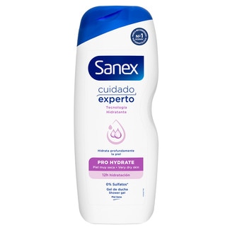 Gel de Banho Dermo Pro Hidratante embalagem 600 ml - Sanex