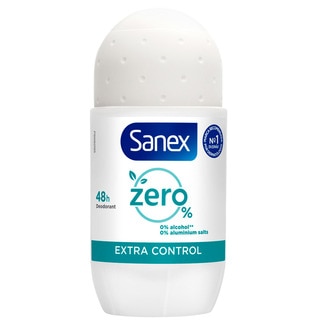 Desodorizante Extra Roll-On embalagem 50 ml - Sanex Zero %