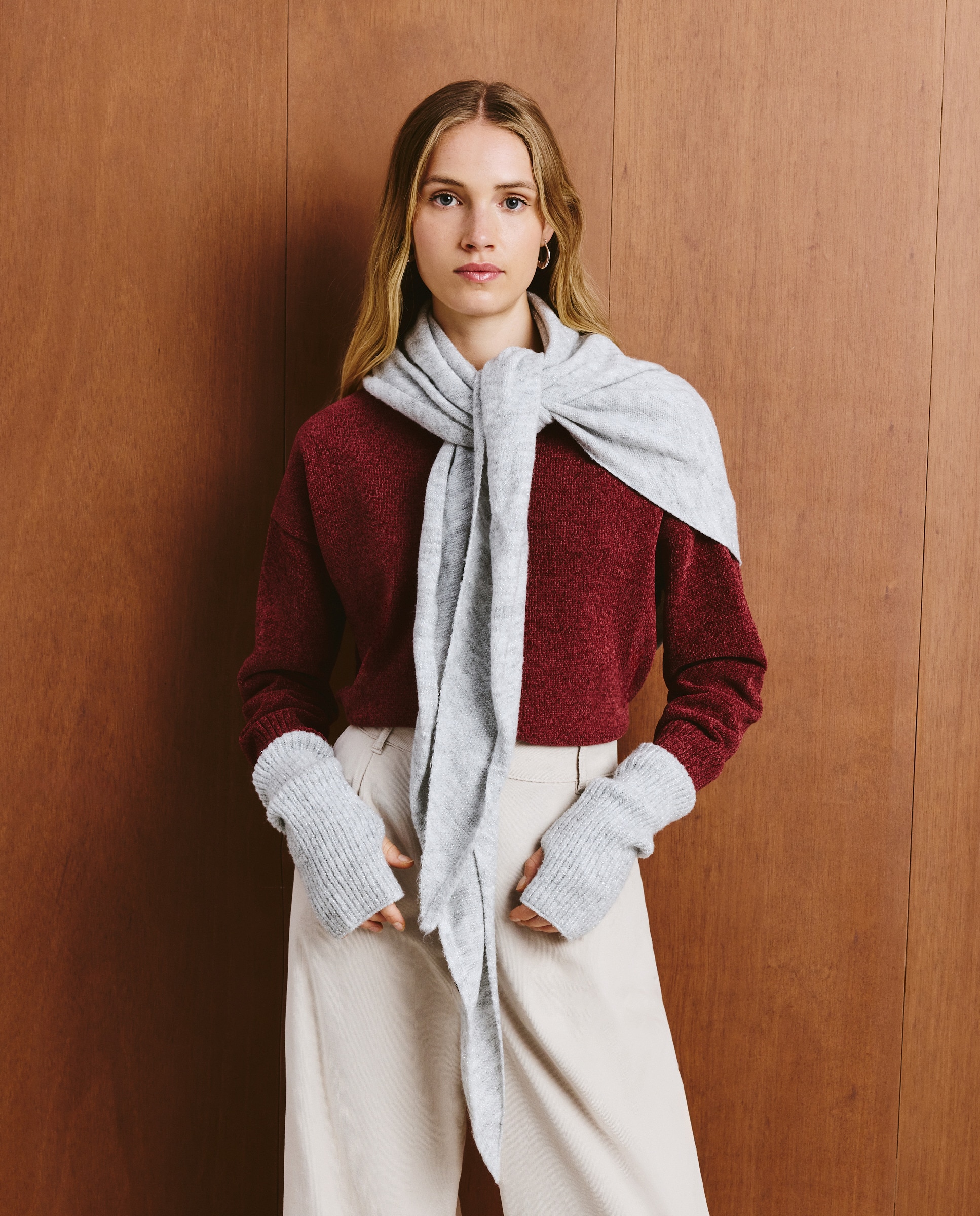 Conjunto de Luvas com Capa 820 Cinzento Médio-4