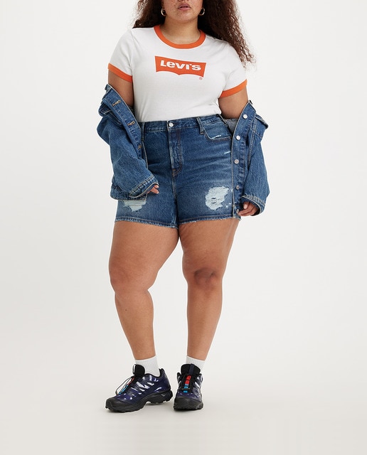 Imagen 0 de Short vaquero de mujer 501® Original, lavado oscuro