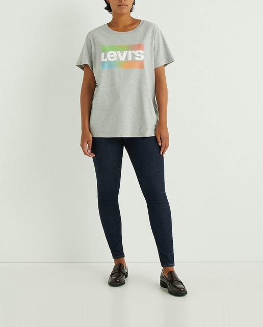 Imagen 0 de Vaquero de mujer talla grande 720™ High rise super skinny lavado oscuro. Tiro alto