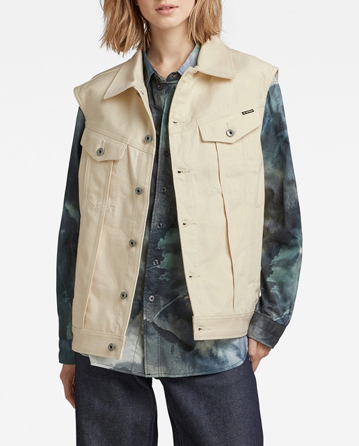 Imagen 0 de Chaleco de mujer Oversized Western Evergreen de corte holgado y extragrande