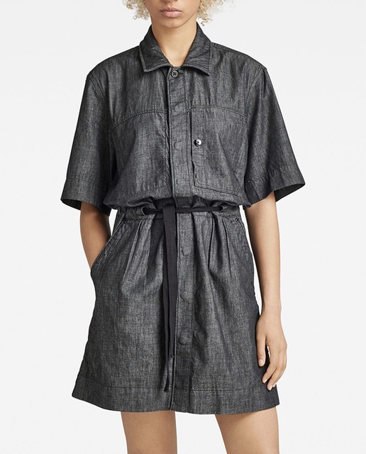 Imagen 0 de Vestido Army de manga corta y con un bolsillo en el pecho