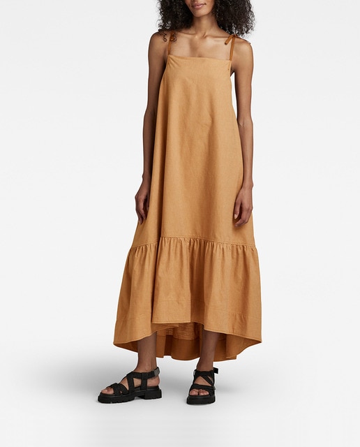 Imagen 0 de Vestido Para Simple corte acampanado y escote pronunciado en la espalda