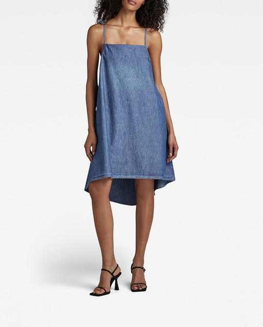 Imagen 0 de Vestido Para Simple Short de corte acampanado y escote pronunciado en la espalda