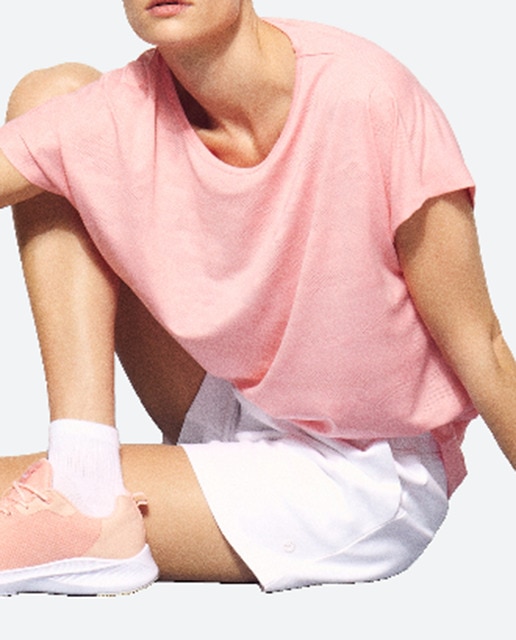 Imagen 0 de Camiseta jacquard de manga corta training de mujer Boomerang