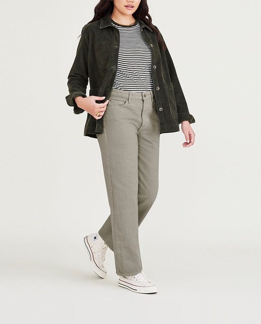 Imagen 0 de Pantalón vaquero de mujer cintura alta y pierna ancha