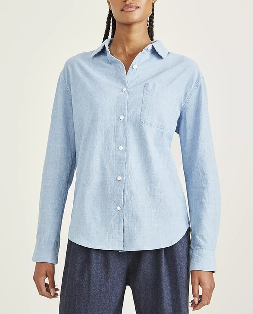 Imagen 0 de Camisa de mujer de corte ancho