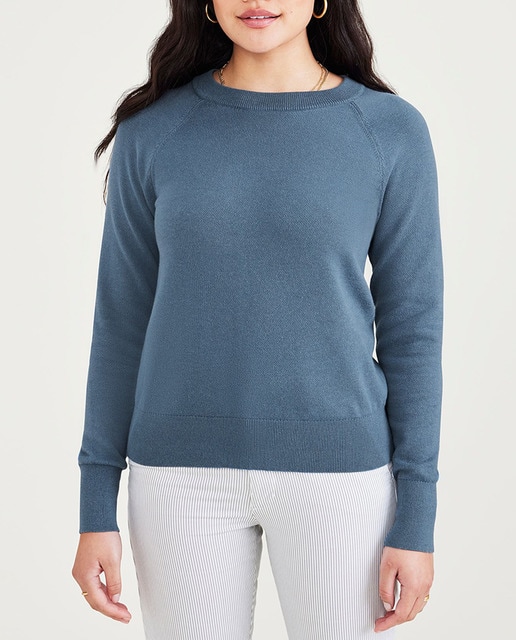 Imagen 0 de Jersey de mujer cuello redondo de algodón