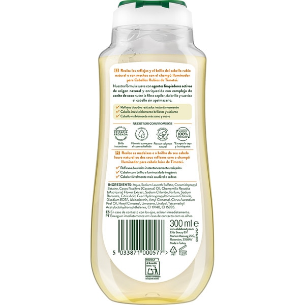 enhancing shampoo for blonde hair with camomile extract flask 300 ml