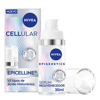 Cellular sérum Epigenetics rejuvenecedor con 3 tipo de ácido hilurónico dosificador 30 ml - Nivea