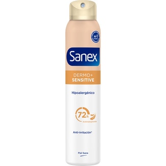 desodorante Dermo + Sensitive HipoalergénicoAnti-irritación 72h Unisex spray 200 ml - Sanex Dermo