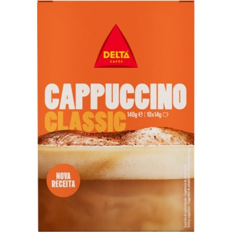 Cappuccino Clássico Sticks 10X14 g embalagem 140 g - Delta