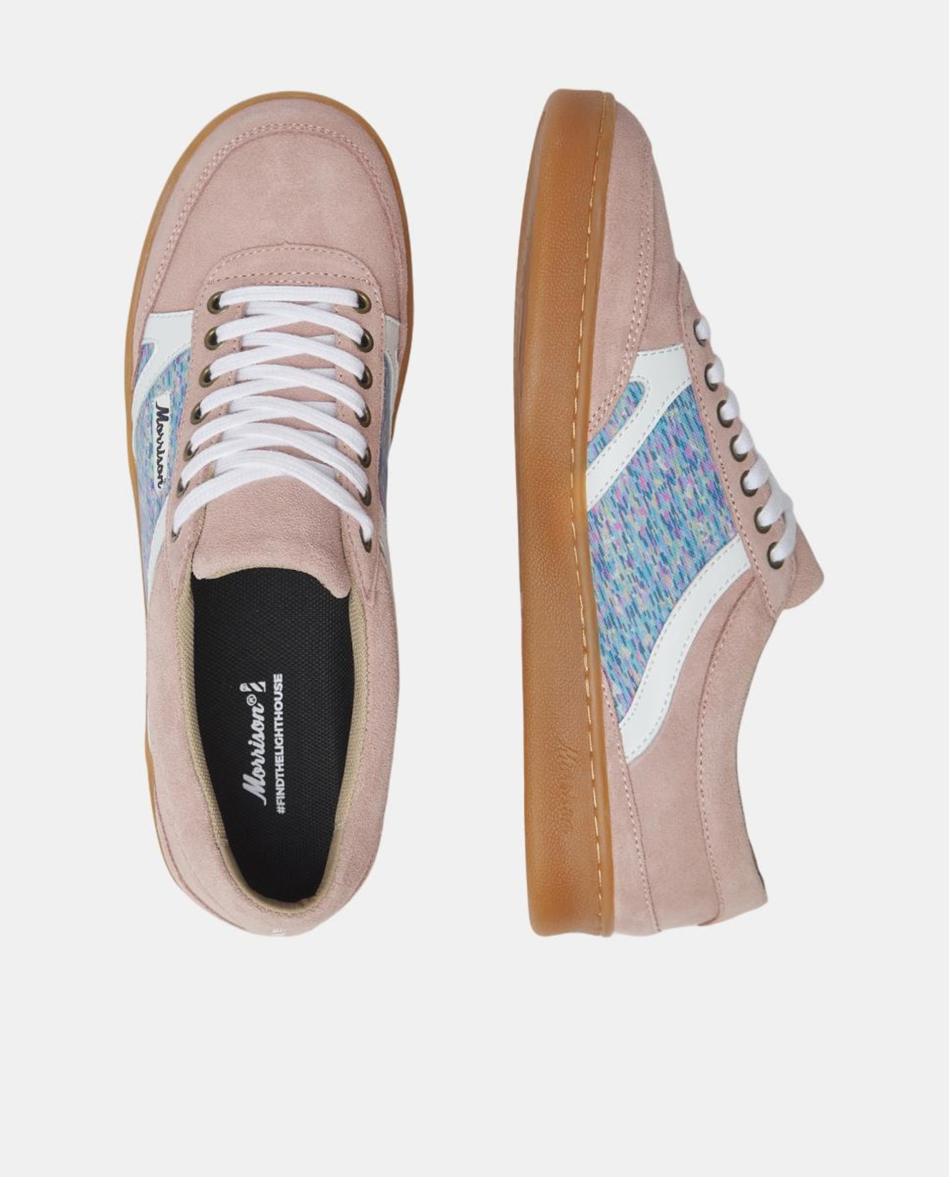 Sapatilhas Unissexo de Croute com Estampados Únicos Rosa-pastilha-4