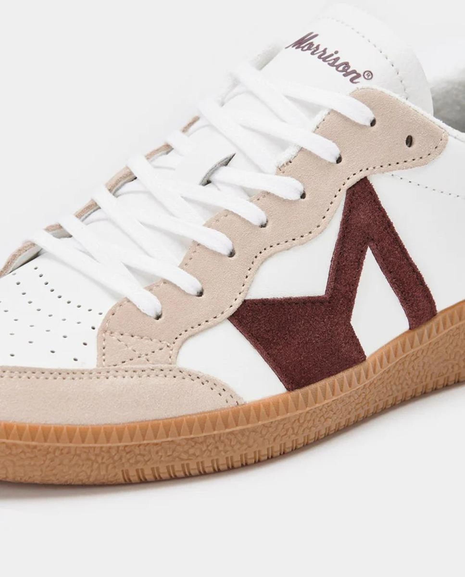 Zapatila Moma unisex de napa y serraje Blanco Morrison · El Corte