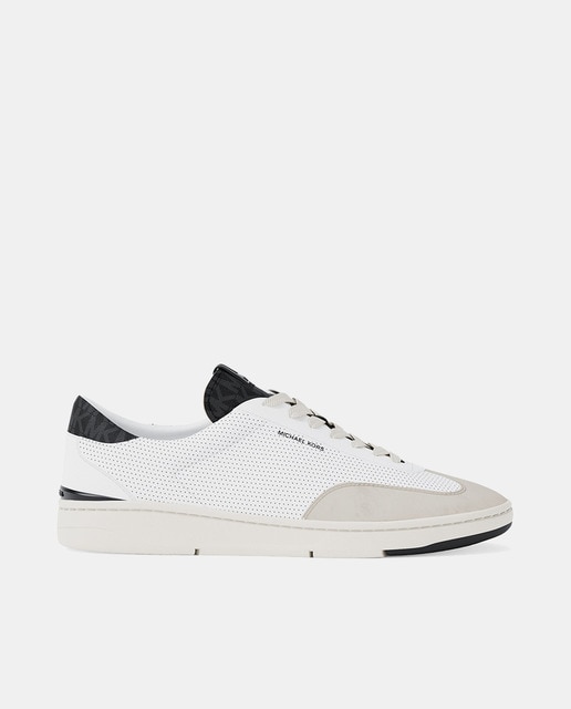 Imagem 0 de Sapatilhas Wilton em Pele Branca com Detalhes em Logótipos MK Signature