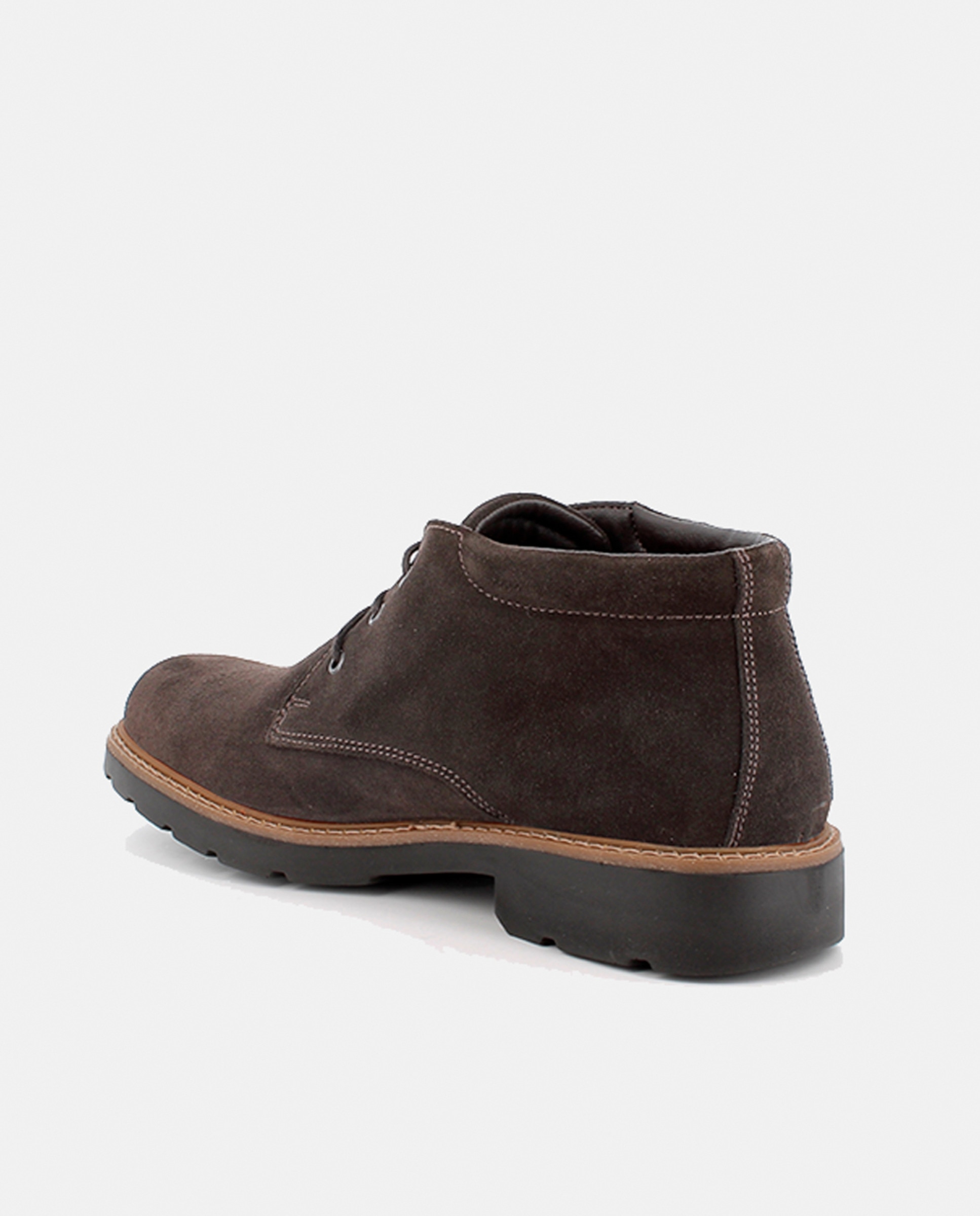 Botins em Camurça com Forro Goretex e Fecho de Atacadores Castanho-escuro-3