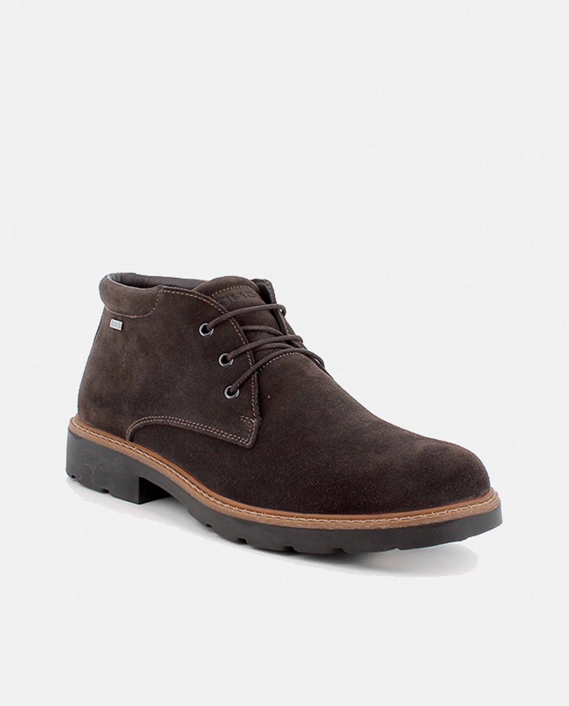 Botins em Camurça com Forro Goretex e Fecho de Atacadores Castanho-escuro-2