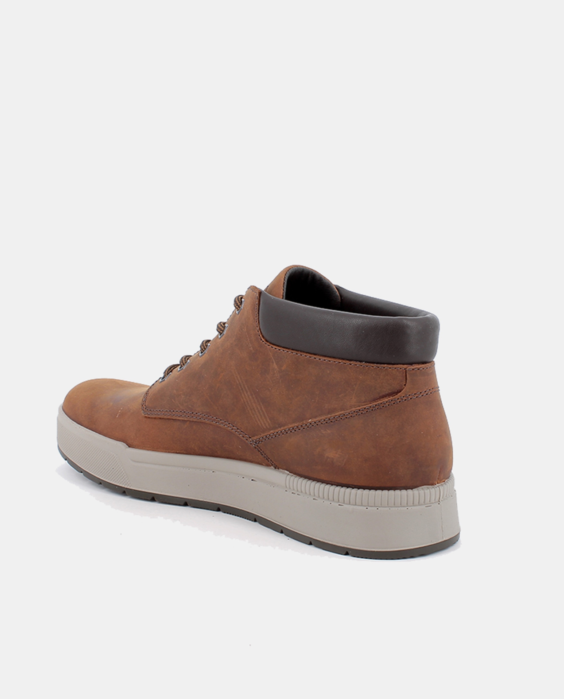 Botins em Pele com Forro Goretex e Fecho de Atacadores Castanho-claro-3
