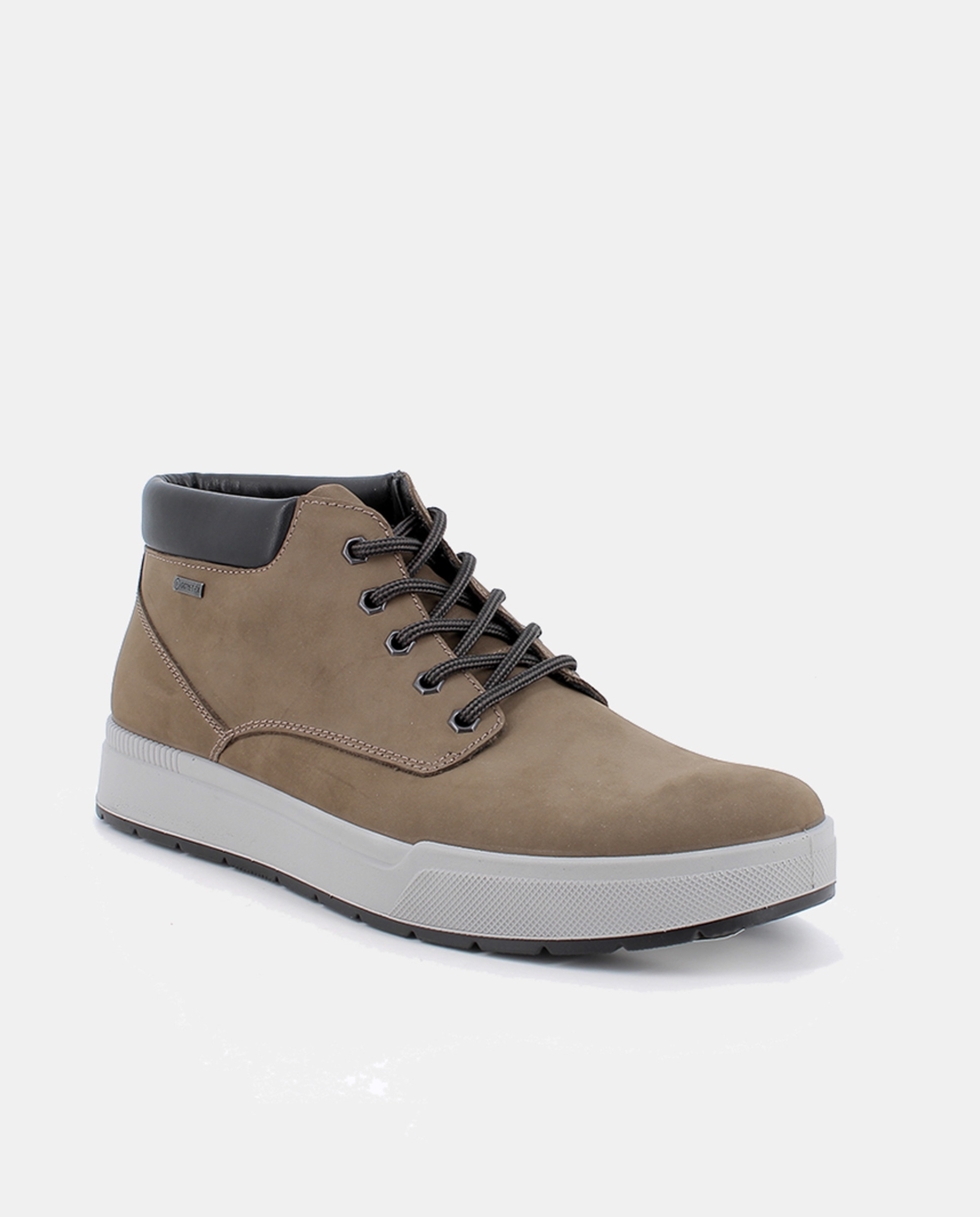 Botins em Pele com Forro Goretex e Fecho de Atacadores Taupe-2