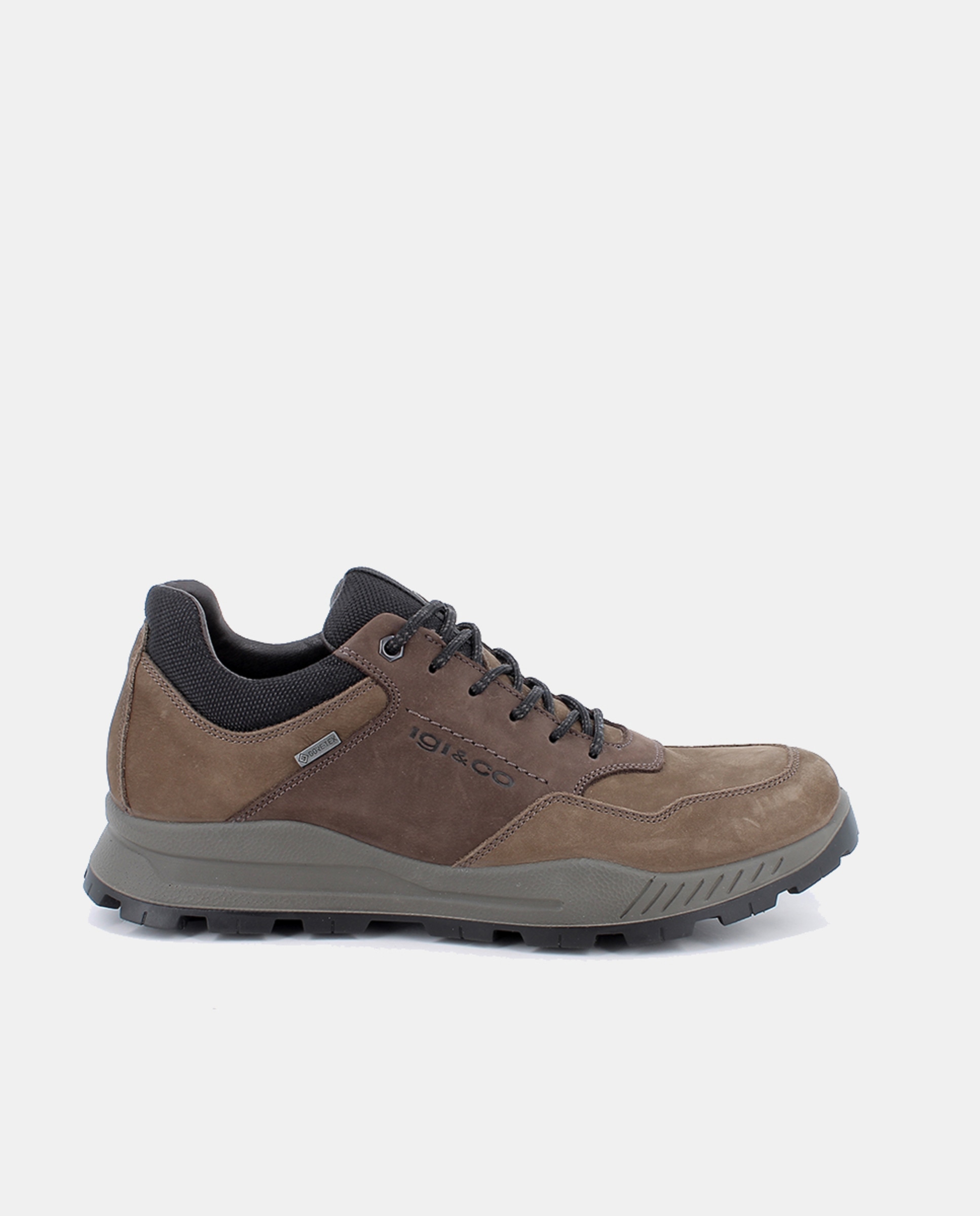 Sapatos Desportivos em Pele com Forro Goretex e Fecho de Atacadores Castanho-claro-1