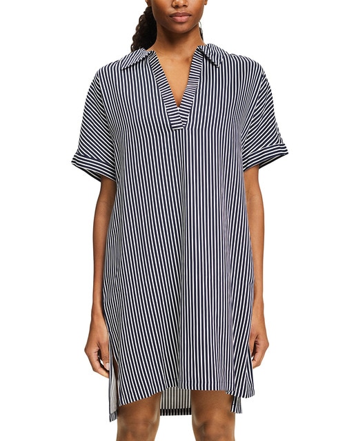 Imagen 0 de Túnica cuello camisero escote en pico 100% viscosa.