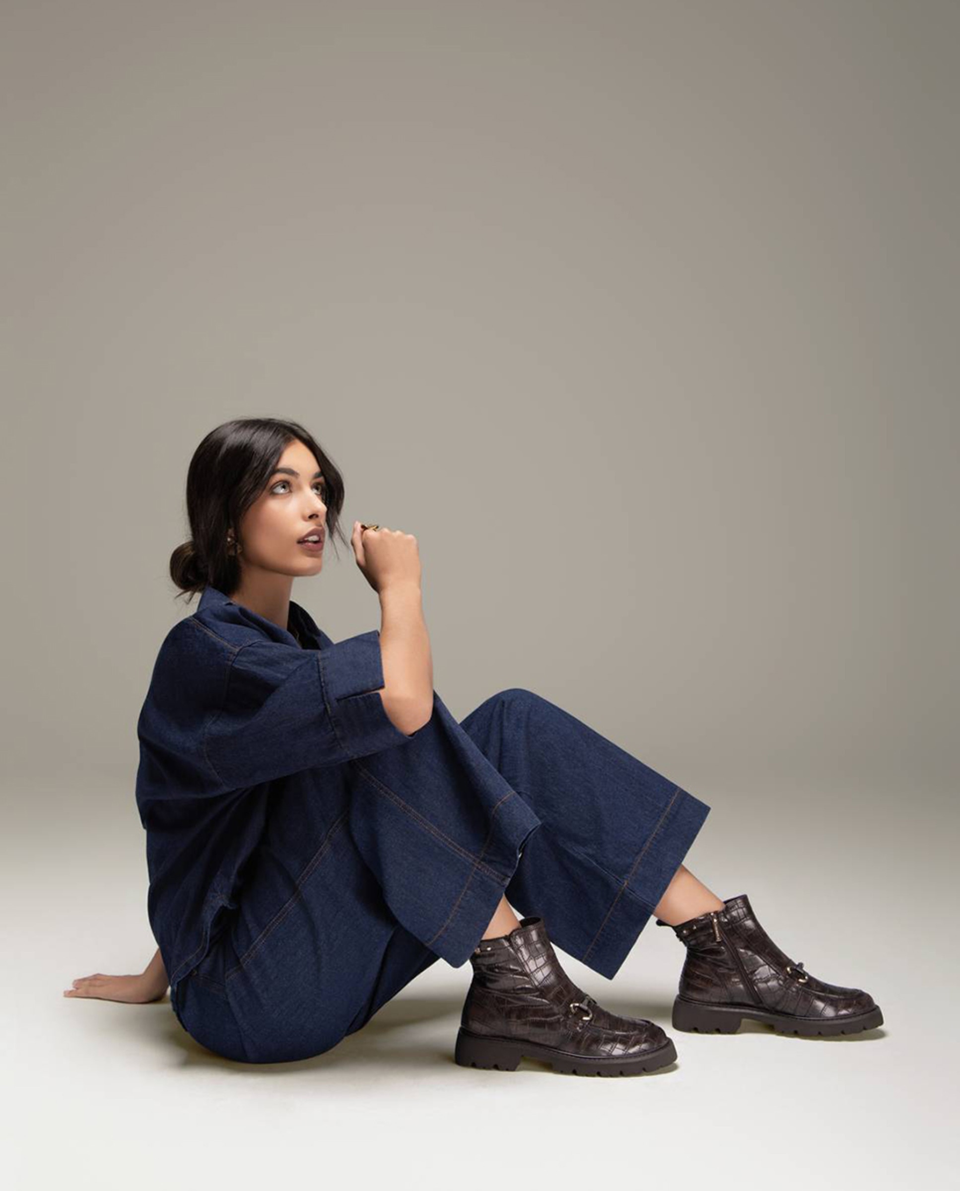 Botins em Pele Castanho-5