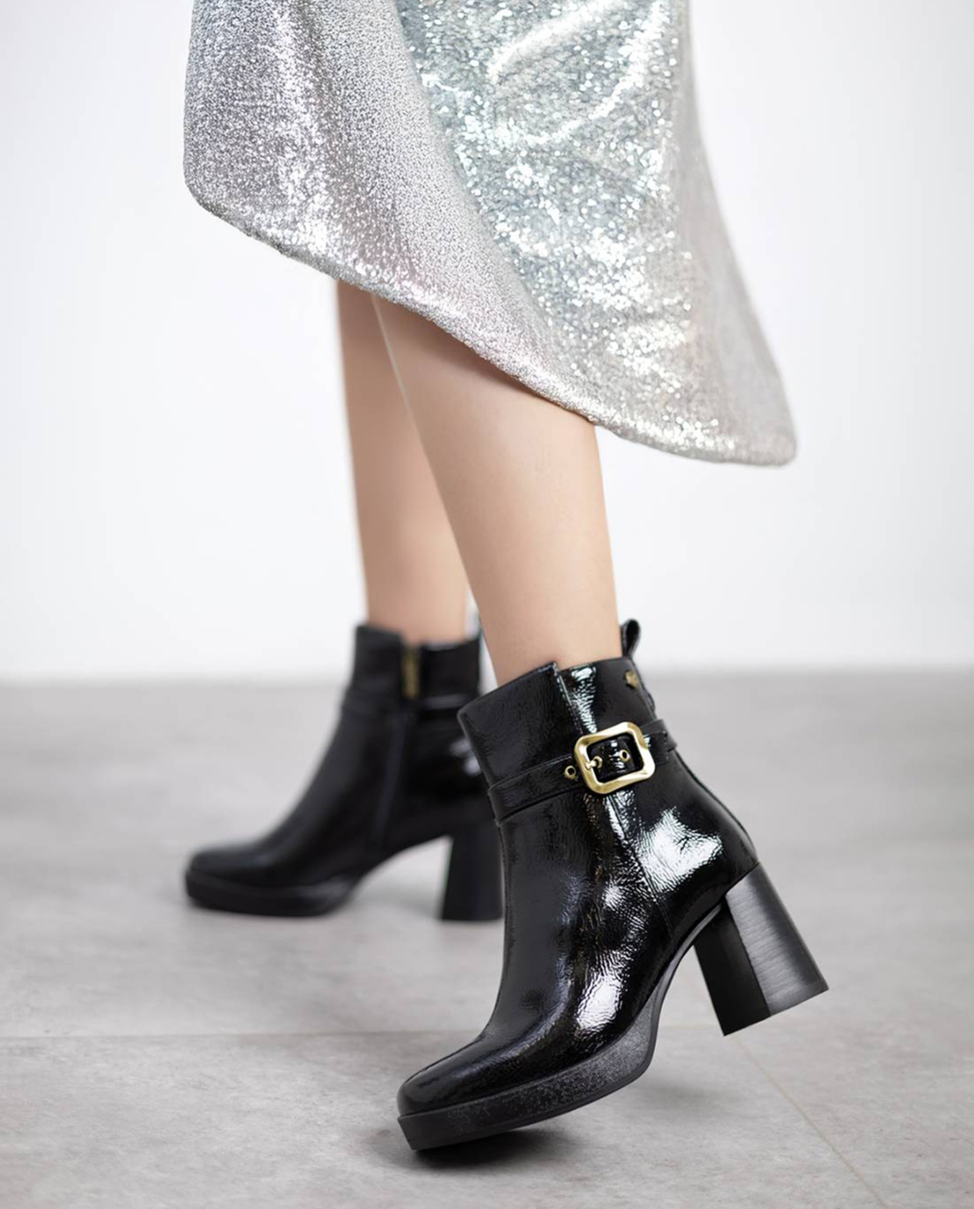 Botins em Pele Cinzento-6