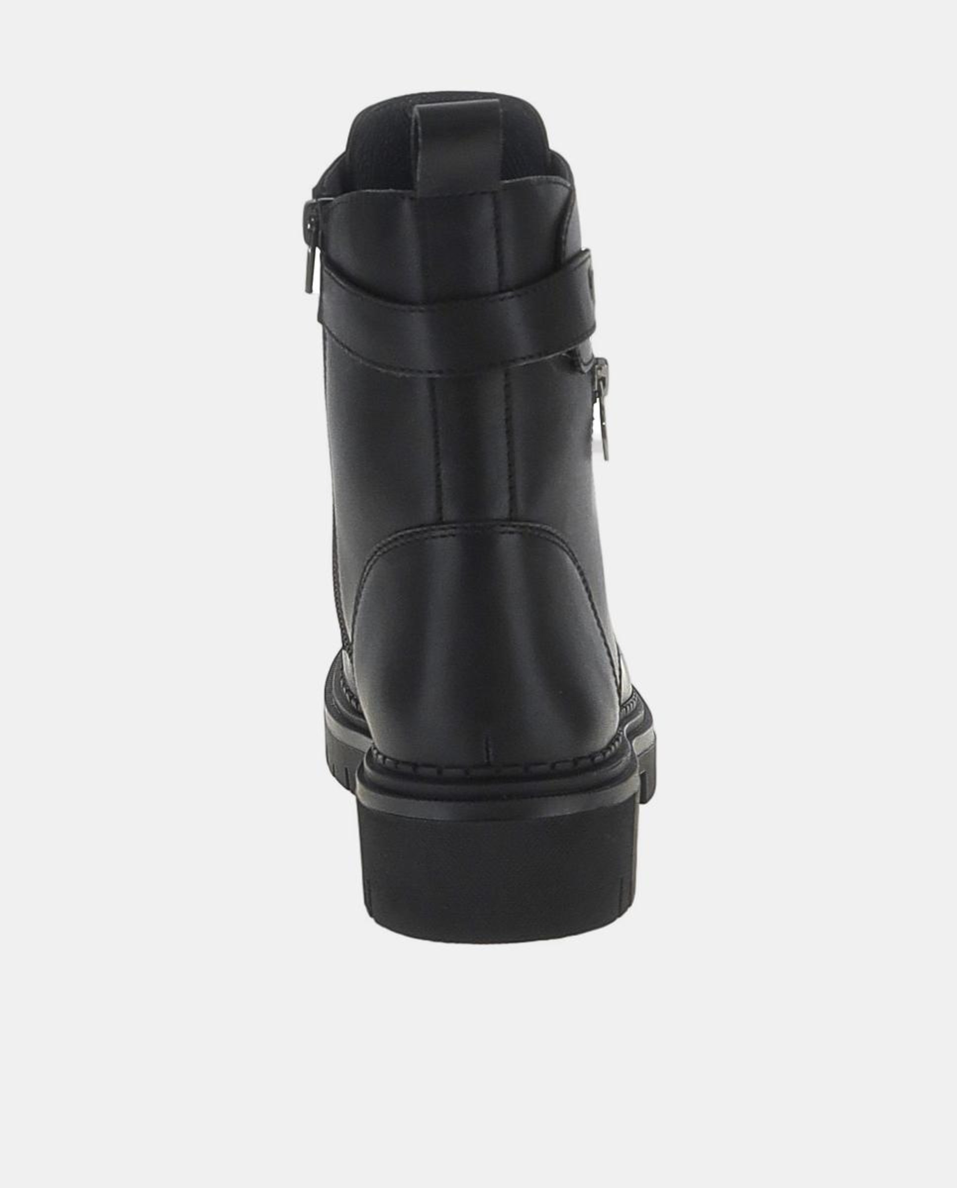 Botins com Atacadores e Fecho de Correr Duplo Preto-5