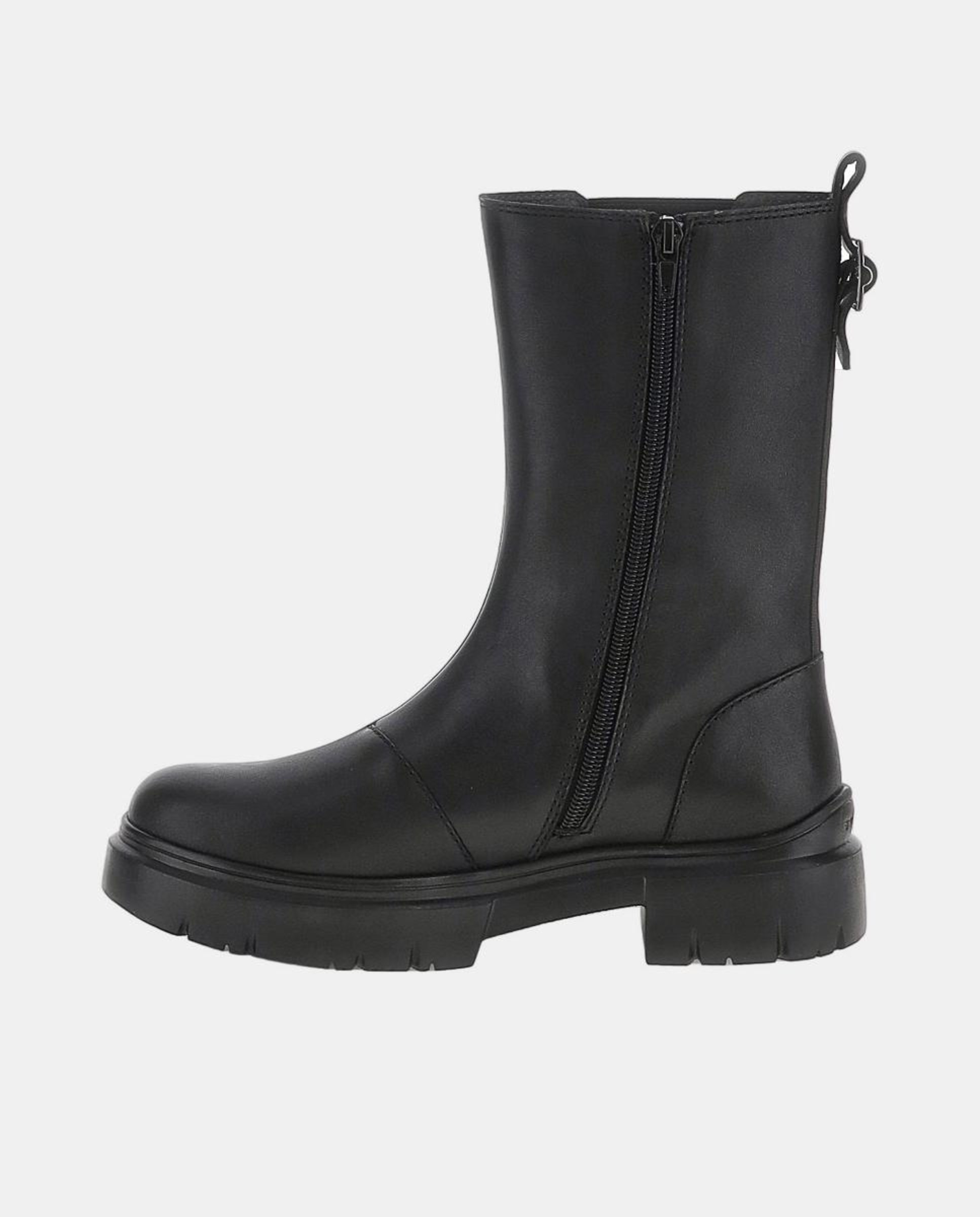 Botins Três Quartos com Fecho de Correr Preto-3