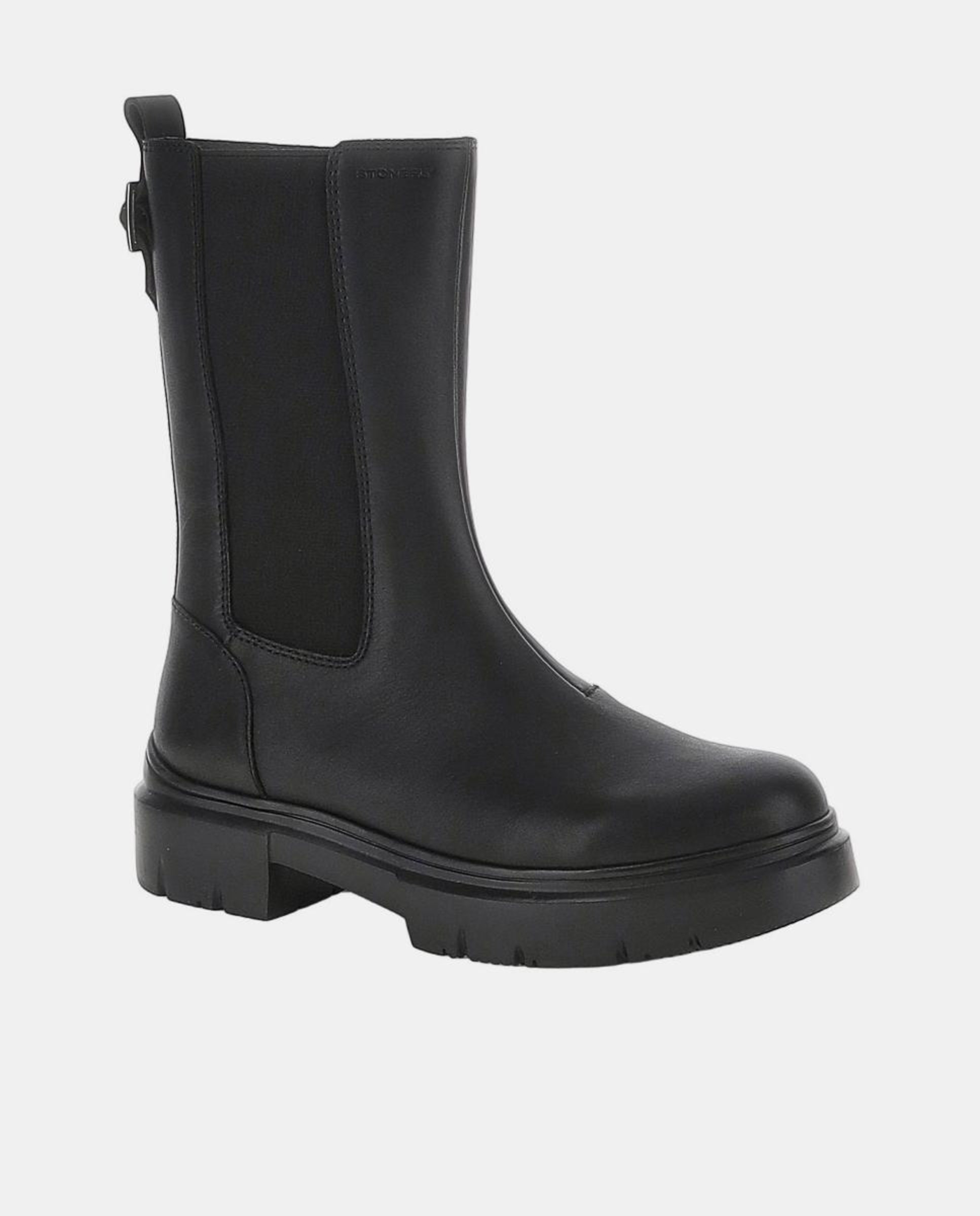 Botins Três Quartos com Fecho de Correr Preto-2