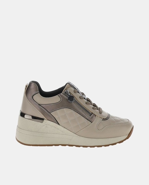 Imagem 0 de Sapatos de Cunha com Atacadores e Fecho de Correr