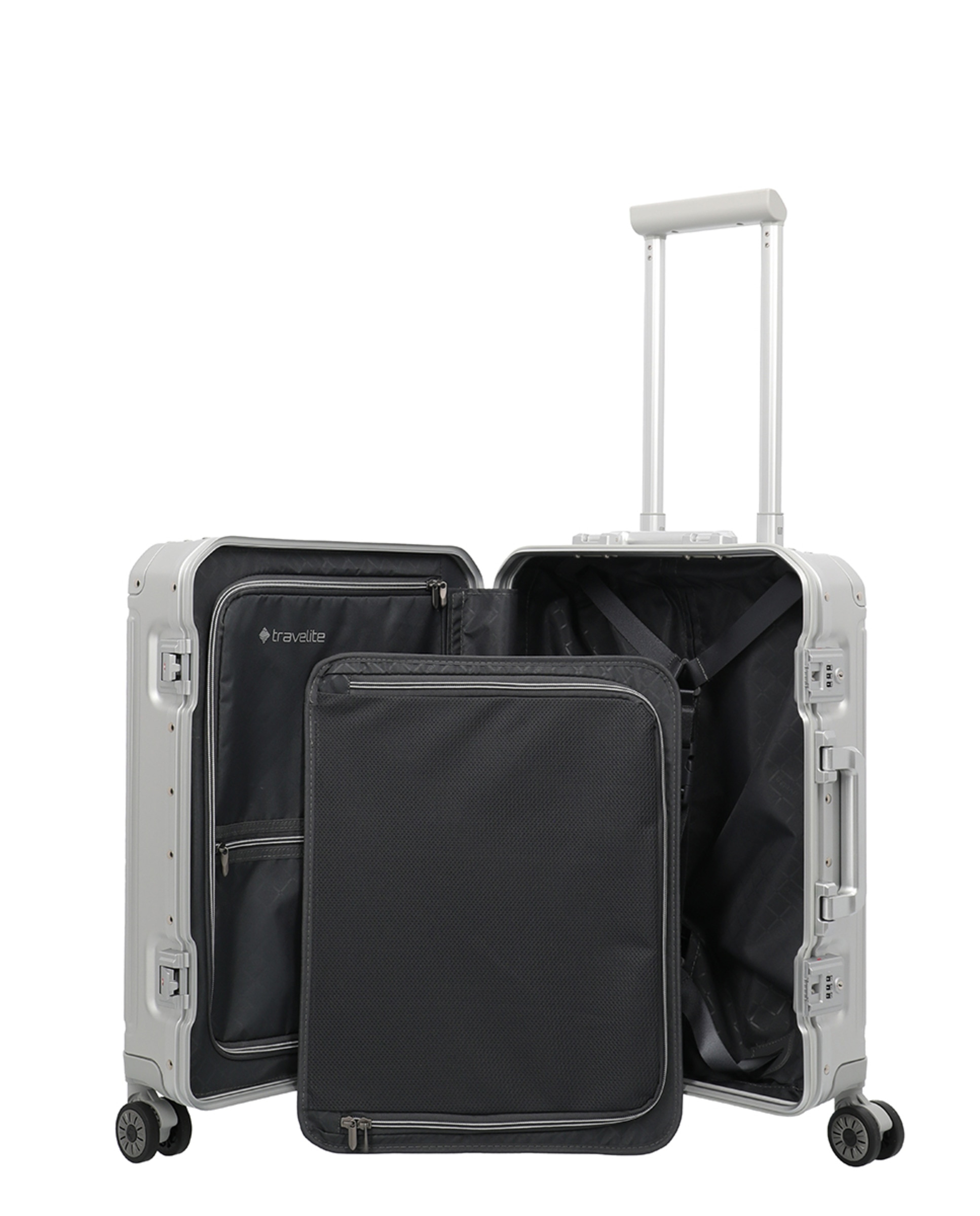 Trolley de Cabine de Alumínio Prata-4