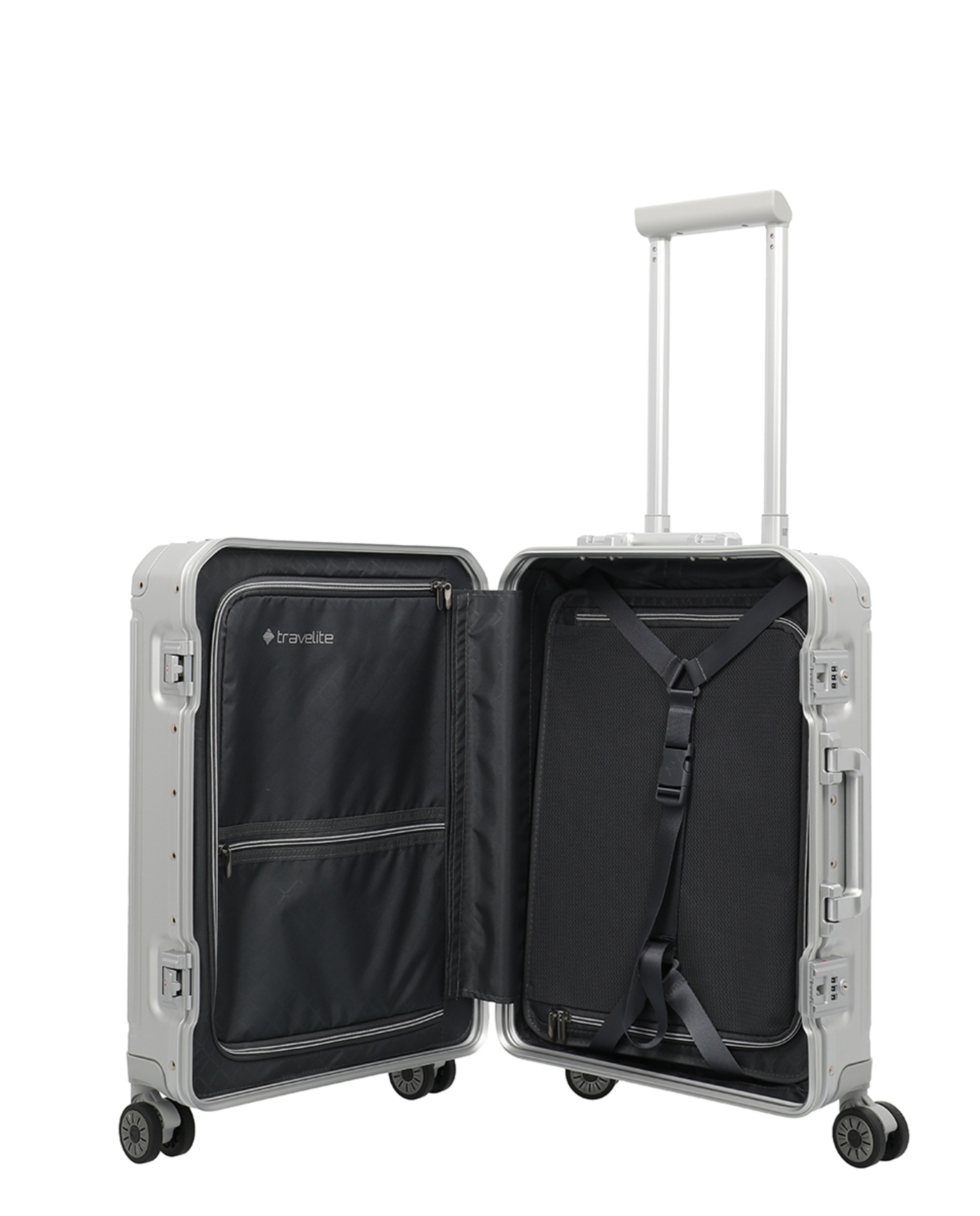 Trolley de Cabine de Alumínio Prata-3