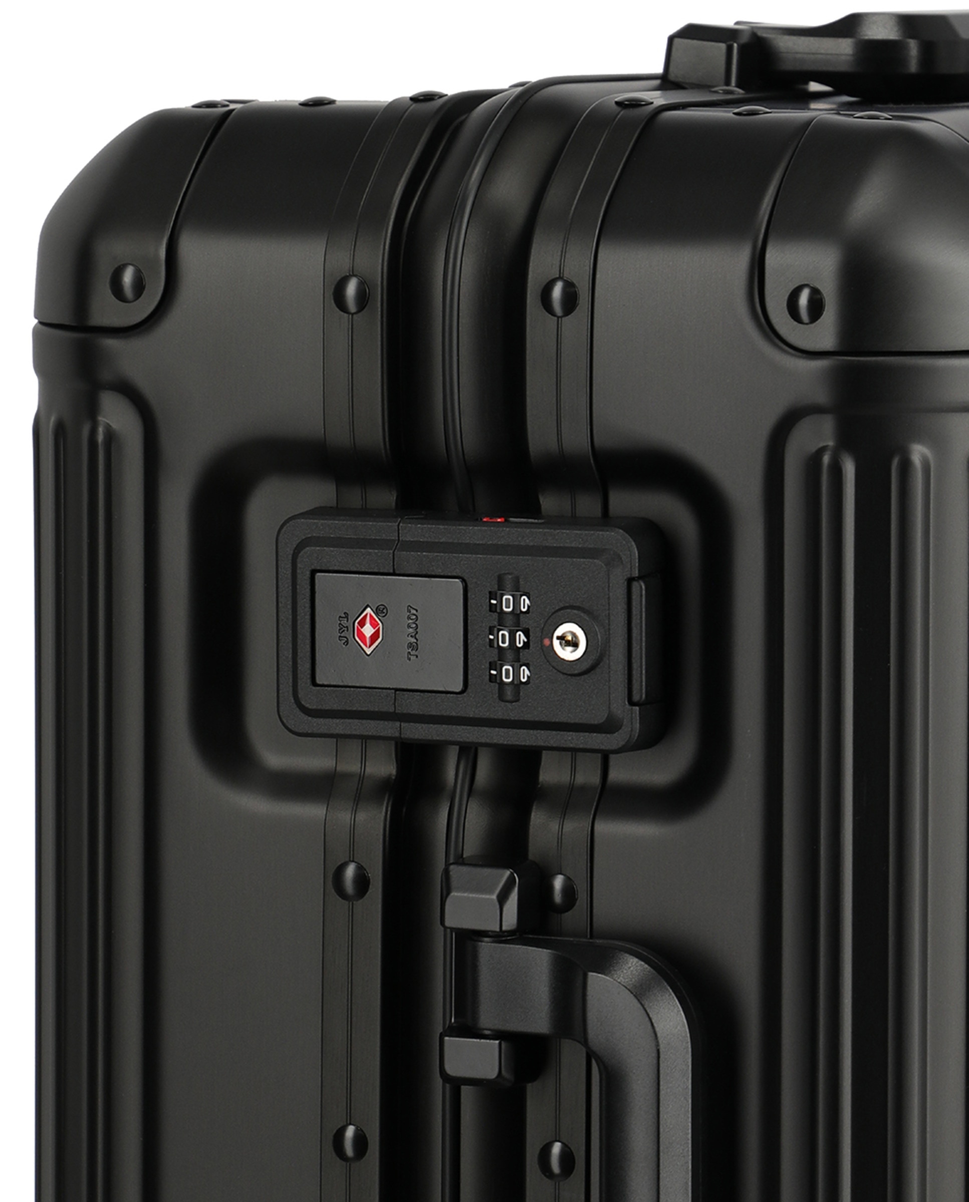 Trolley de Cabine de Alumínio Preto-8